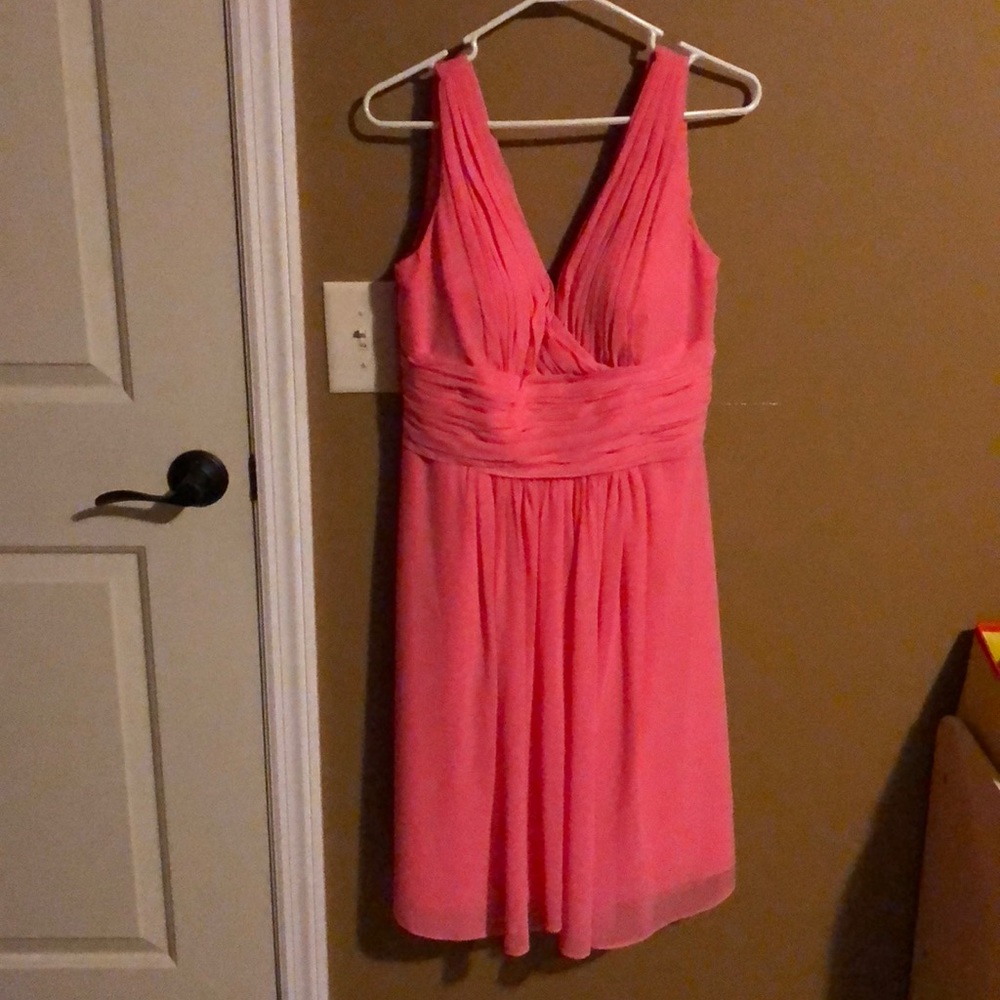 Bill Levkoff Bridesmaid dress coral size 14